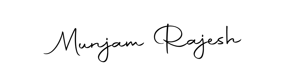 Make a beautiful signature design for name Munjam Rajesh. With this signature (Autography-DOLnW) style, you can create a handwritten signature for free. Munjam Rajesh signature style 10 images and pictures png