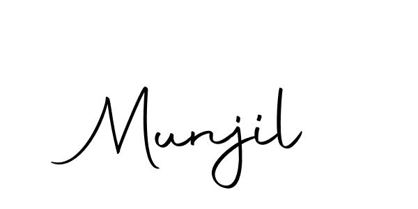 You should practise on your own different ways (Autography-DOLnW) to write your name (Munjil) in signature. don't let someone else do it for you. Munjil signature style 10 images and pictures png
