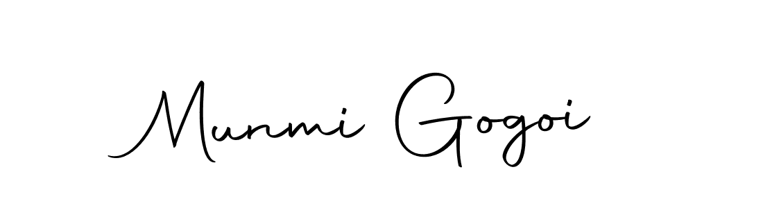 Make a beautiful signature design for name Munmi Gogoi. With this signature (Autography-DOLnW) style, you can create a handwritten signature for free. Munmi Gogoi signature style 10 images and pictures png