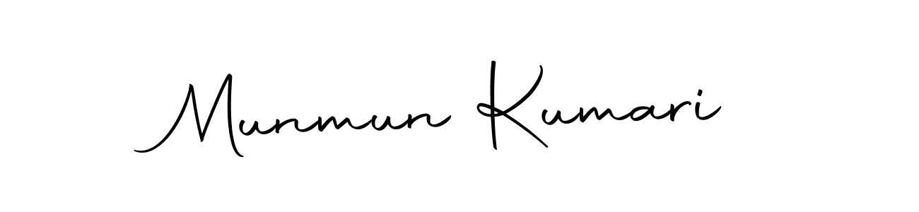 Make a beautiful signature design for name Munmun Kumari. With this signature (Autography-DOLnW) style, you can create a handwritten signature for free. Munmun Kumari signature style 10 images and pictures png