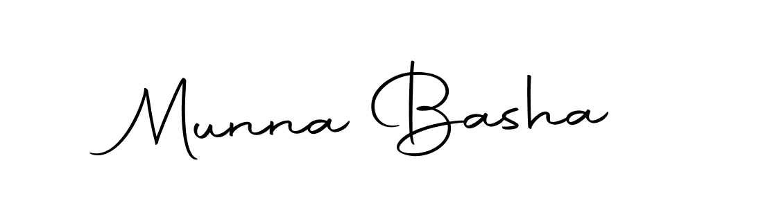 Create a beautiful signature design for name Munna Basha. With this signature (Autography-DOLnW) fonts, you can make a handwritten signature for free. Munna Basha signature style 10 images and pictures png