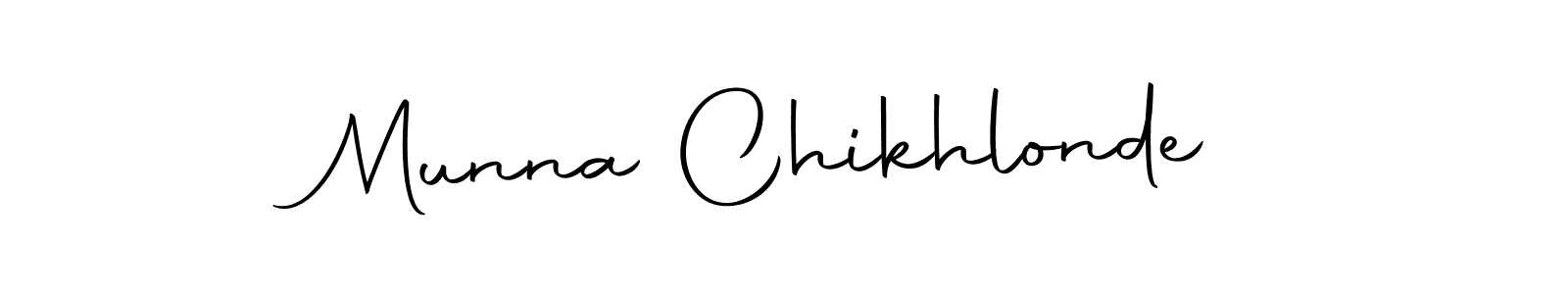 Munna Chikhlonde stylish signature style. Best Handwritten Sign (Autography-DOLnW) for my name. Handwritten Signature Collection Ideas for my name Munna Chikhlonde. Munna Chikhlonde signature style 10 images and pictures png