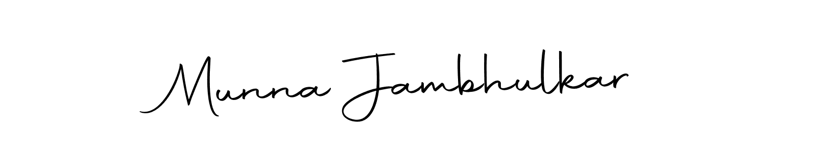 Also we have Munna Jambhulkar name is the best signature style. Create professional handwritten signature collection using Autography-DOLnW autograph style. Munna Jambhulkar signature style 10 images and pictures png