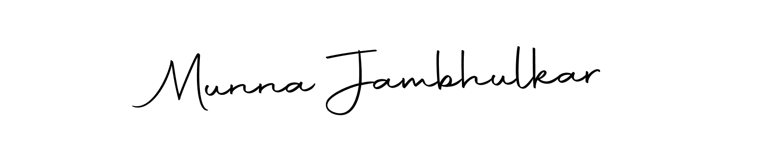 if you are searching for the best signature style for your name Munna Jambhulkar. so please give up your signature search. here we have designed multiple signature styles  using Autography-DOLnW. Munna Jambhulkar signature style 10 images and pictures png