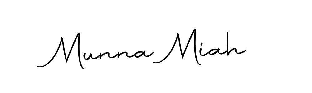 How to make Munna Miah name signature. Use Autography-DOLnW style for creating short signs online. This is the latest handwritten sign. Munna Miah signature style 10 images and pictures png