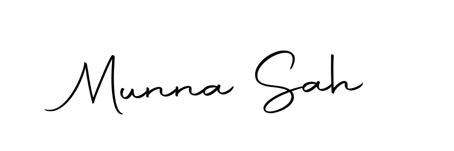 Make a beautiful signature design for name Munna Sah. Use this online signature maker to create a handwritten signature for free. Munna Sah signature style 10 images and pictures png