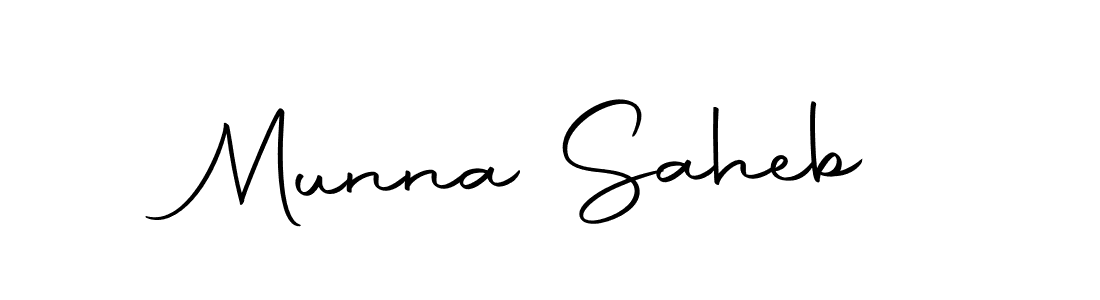 Create a beautiful signature design for name Munna Saheb. With this signature (Autography-DOLnW) fonts, you can make a handwritten signature for free. Munna Saheb signature style 10 images and pictures png