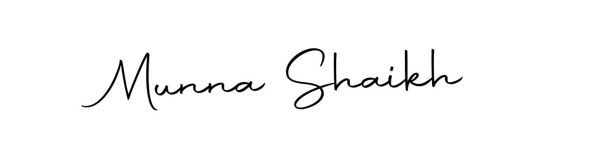 Make a beautiful signature design for name Munna Shaikh. With this signature (Autography-DOLnW) style, you can create a handwritten signature for free. Munna Shaikh signature style 10 images and pictures png