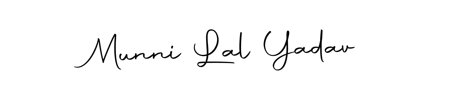 Make a beautiful signature design for name Munni Lal Yadav. With this signature (Autography-DOLnW) style, you can create a handwritten signature for free. Munni Lal Yadav signature style 10 images and pictures png
