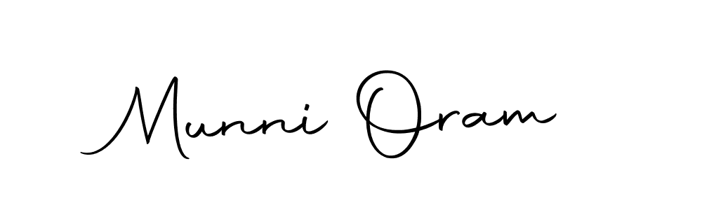 You should practise on your own different ways (Autography-DOLnW) to write your name (Munni Oram) in signature. don't let someone else do it for you. Munni Oram signature style 10 images and pictures png