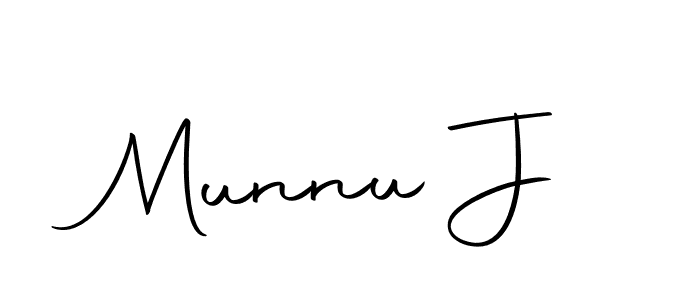 if you are searching for the best signature style for your name Munnu J. so please give up your signature search. here we have designed multiple signature styles  using Autography-DOLnW. Munnu J signature style 10 images and pictures png