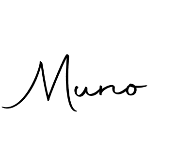 Design your own signature with our free online signature maker. With this signature software, you can create a handwritten (Autography-DOLnW) signature for name Muno. Muno signature style 10 images and pictures png
