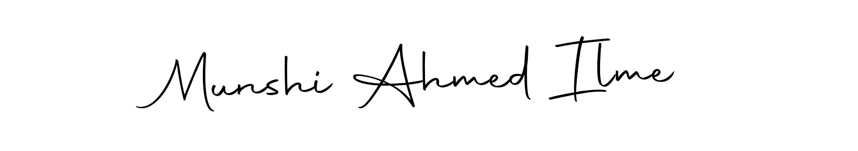 Create a beautiful signature design for name Munshi Ahmed Ilme. With this signature (Autography-DOLnW) fonts, you can make a handwritten signature for free. Munshi Ahmed Ilme signature style 10 images and pictures png