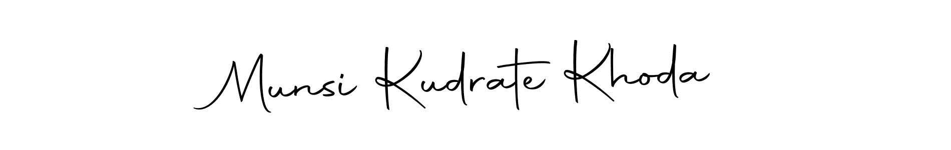 Use a signature maker to create a handwritten signature online. With this signature software, you can design (Autography-DOLnW) your own signature for name Munsi Kudrate Khoda. Munsi Kudrate Khoda signature style 10 images and pictures png