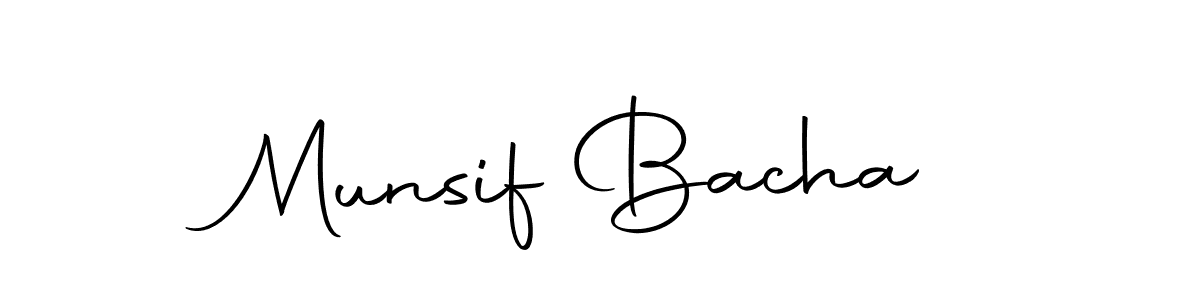 Munsif Bacha stylish signature style. Best Handwritten Sign (Autography-DOLnW) for my name. Handwritten Signature Collection Ideas for my name Munsif Bacha. Munsif Bacha signature style 10 images and pictures png