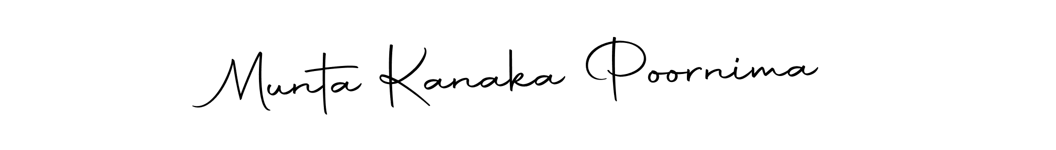 How to make Munta Kanaka Poornima signature? Autography-DOLnW is a professional autograph style. Create handwritten signature for Munta Kanaka Poornima name. Munta Kanaka Poornima signature style 10 images and pictures png