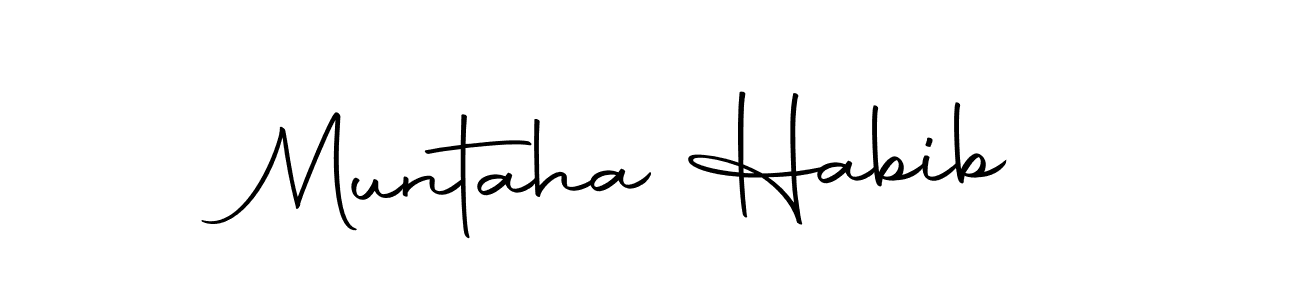 You can use this online signature creator to create a handwritten signature for the name Muntaha Habib. This is the best online autograph maker. Muntaha Habib signature style 10 images and pictures png