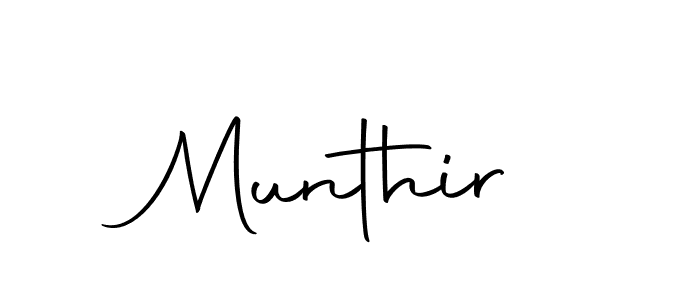 You should practise on your own different ways (Autography-DOLnW) to write your name (Munthir) in signature. don't let someone else do it for you. Munthir signature style 10 images and pictures png