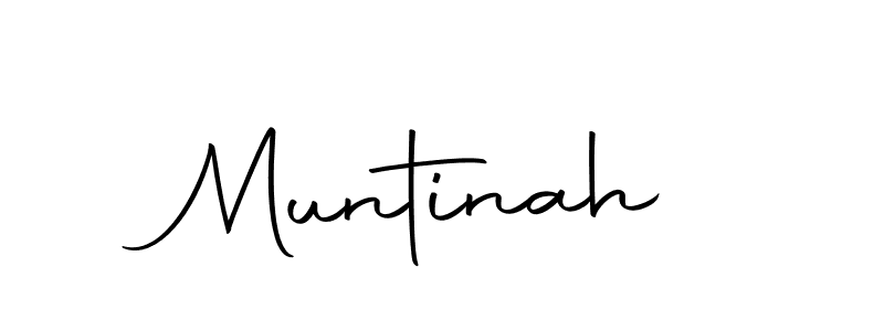 Make a beautiful signature design for name Muntinah. Use this online signature maker to create a handwritten signature for free. Muntinah signature style 10 images and pictures png