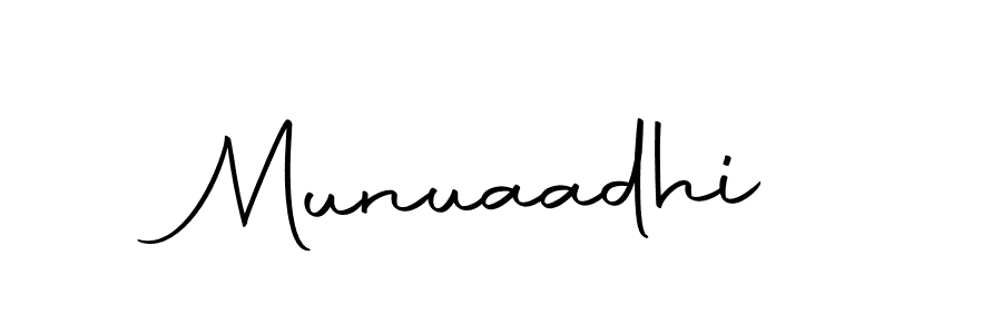 Create a beautiful signature design for name Munuaadhi. With this signature (Autography-DOLnW) fonts, you can make a handwritten signature for free. Munuaadhi signature style 10 images and pictures png