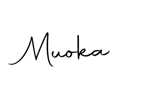 How to make Muoka signature? Autography-DOLnW is a professional autograph style. Create handwritten signature for Muoka name. Muoka signature style 10 images and pictures png
