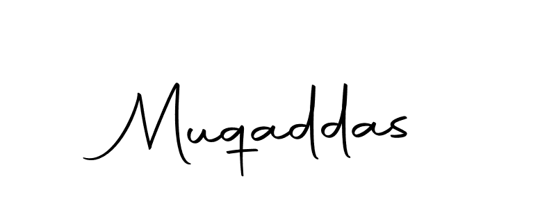 How to make Muqaddas signature? Autography-DOLnW is a professional autograph style. Create handwritten signature for Muqaddas name. Muqaddas signature style 10 images and pictures png