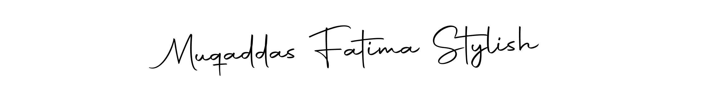 You can use this online signature creator to create a handwritten signature for the name Muqaddas Fatima Stylish. This is the best online autograph maker. Muqaddas Fatima Stylish signature style 10 images and pictures png
