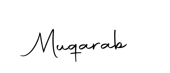 Muqarab stylish signature style. Best Handwritten Sign (Autography-DOLnW) for my name. Handwritten Signature Collection Ideas for my name Muqarab. Muqarab signature style 10 images and pictures png