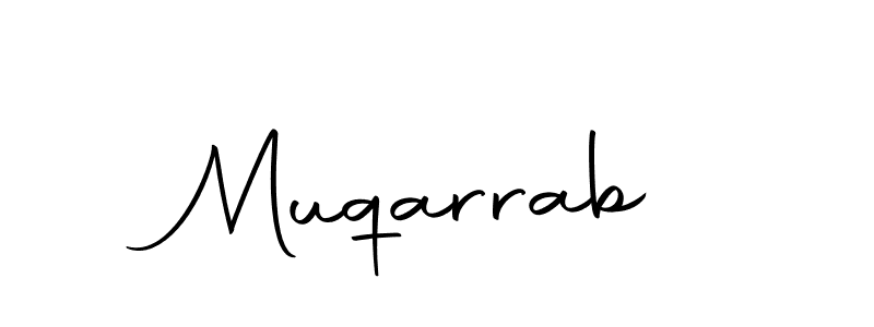 Design your own signature with our free online signature maker. With this signature software, you can create a handwritten (Autography-DOLnW) signature for name Muqarrab. Muqarrab signature style 10 images and pictures png