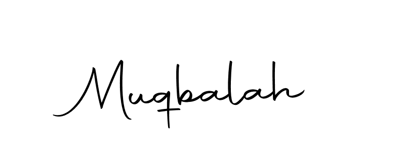 Make a beautiful signature design for name Muqbalah. With this signature (Autography-DOLnW) style, you can create a handwritten signature for free. Muqbalah signature style 10 images and pictures png