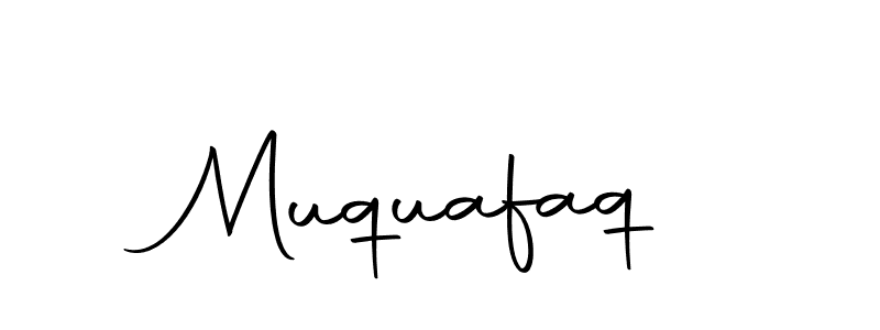 Use a signature maker to create a handwritten signature online. With this signature software, you can design (Autography-DOLnW) your own signature for name Muquafaq. Muquafaq signature style 10 images and pictures png