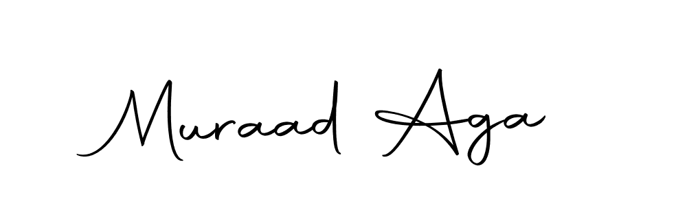 How to make Muraad Aga name signature. Use Autography-DOLnW style for creating short signs online. This is the latest handwritten sign. Muraad Aga signature style 10 images and pictures png