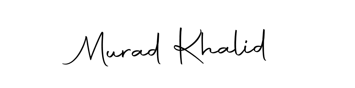 Design your own signature with our free online signature maker. With this signature software, you can create a handwritten (Autography-DOLnW) signature for name Murad Khalid. Murad Khalid signature style 10 images and pictures png