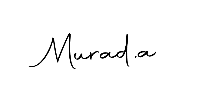 Design your own signature with our free online signature maker. With this signature software, you can create a handwritten (Autography-DOLnW) signature for name Murad.a. Murad.a signature style 10 images and pictures png