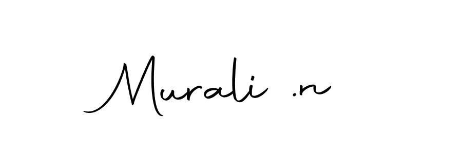 You should practise on your own different ways (Autography-DOLnW) to write your name (Murali .n) in signature. don't let someone else do it for you. Murali .n signature style 10 images and pictures png