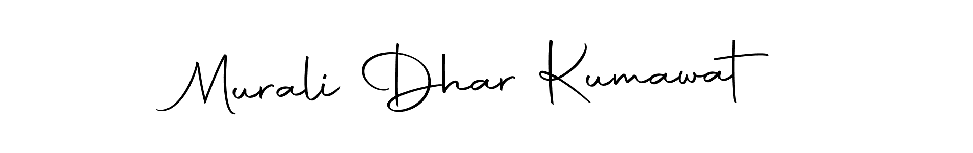 How to make Murali Dhar Kumawat name signature. Use Autography-DOLnW style for creating short signs online. This is the latest handwritten sign. Murali Dhar Kumawat signature style 10 images and pictures png