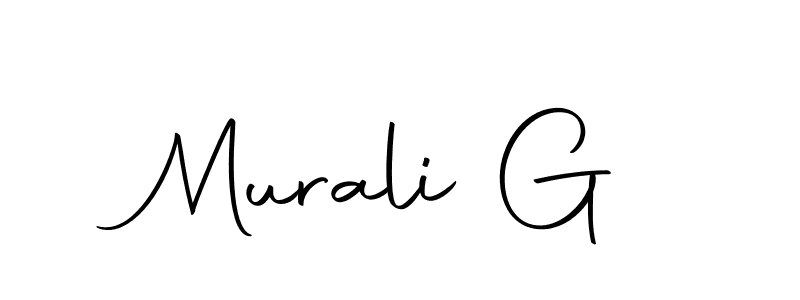 Also we have Murali G name is the best signature style. Create professional handwritten signature collection using Autography-DOLnW autograph style. Murali G signature style 10 images and pictures png