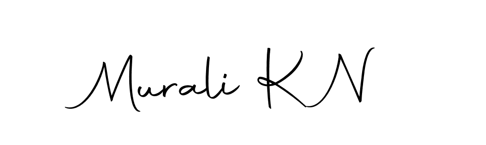 Design your own signature with our free online signature maker. With this signature software, you can create a handwritten (Autography-DOLnW) signature for name Murali K N. Murali K N signature style 10 images and pictures png