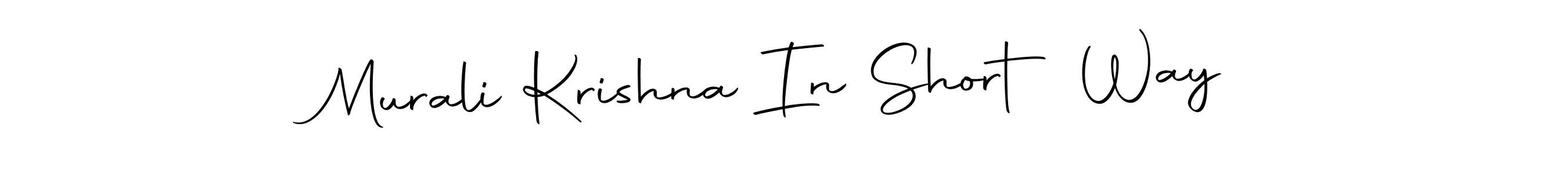 It looks lik you need a new signature style for name Murali Krishna In Short Way. Design unique handwritten (Autography-DOLnW) signature with our free signature maker in just a few clicks. Murali Krishna In Short Way signature style 10 images and pictures png