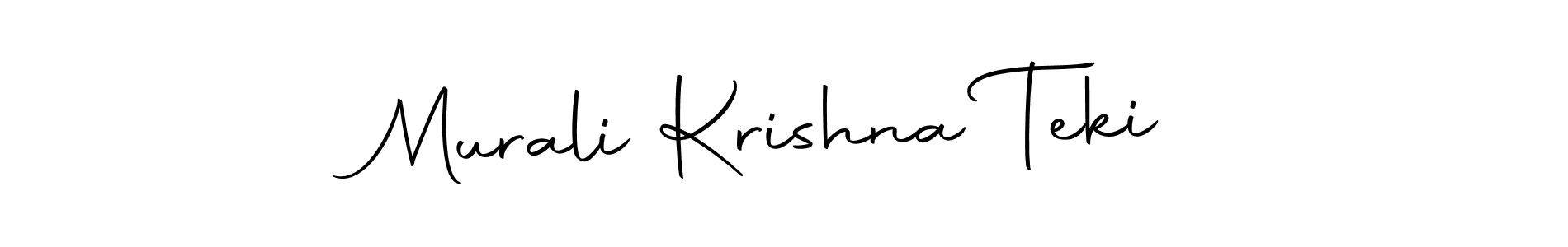 How to make Murali Krishna Teki name signature. Use Autography-DOLnW style for creating short signs online. This is the latest handwritten sign. Murali Krishna Teki signature style 10 images and pictures png