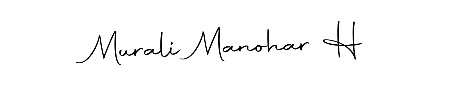 Make a beautiful signature design for name Murali Manohar H. With this signature (Autography-DOLnW) style, you can create a handwritten signature for free. Murali Manohar H signature style 10 images and pictures png