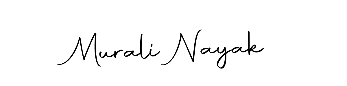 How to make Murali Nayak name signature. Use Autography-DOLnW style for creating short signs online. This is the latest handwritten sign. Murali Nayak signature style 10 images and pictures png
