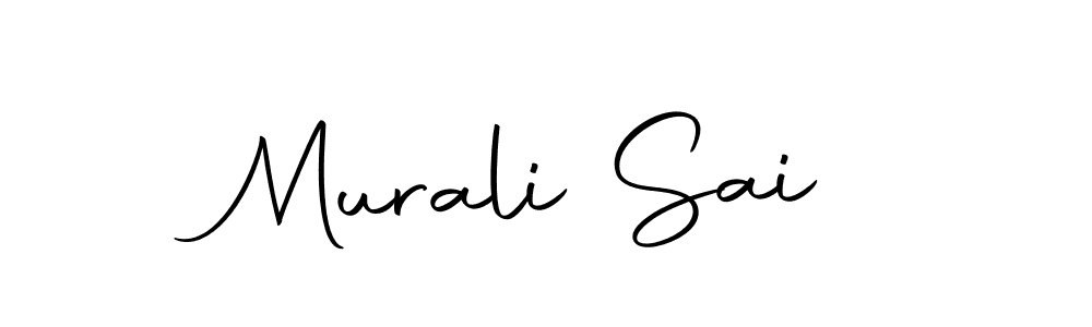 Make a beautiful signature design for name Murali Sai. Use this online signature maker to create a handwritten signature for free. Murali Sai signature style 10 images and pictures png