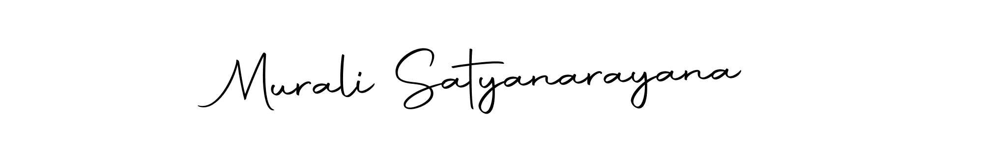Create a beautiful signature design for name Murali Satyanarayana. With this signature (Autography-DOLnW) fonts, you can make a handwritten signature for free. Murali Satyanarayana signature style 10 images and pictures png