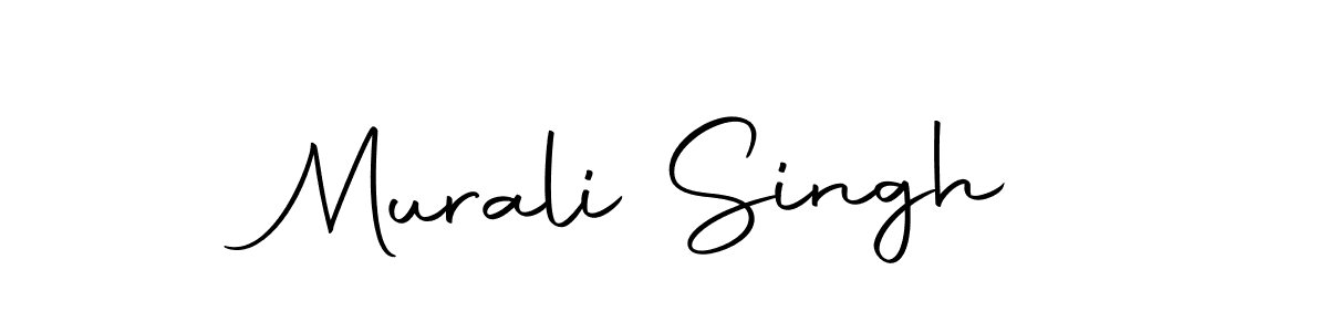 Create a beautiful signature design for name Murali Singh. With this signature (Autography-DOLnW) fonts, you can make a handwritten signature for free. Murali Singh signature style 10 images and pictures png