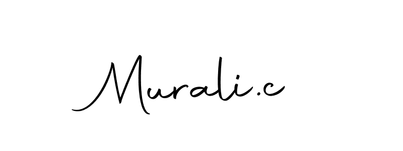 It looks lik you need a new signature style for name Murali.c. Design unique handwritten (Autography-DOLnW) signature with our free signature maker in just a few clicks. Murali.c signature style 10 images and pictures png