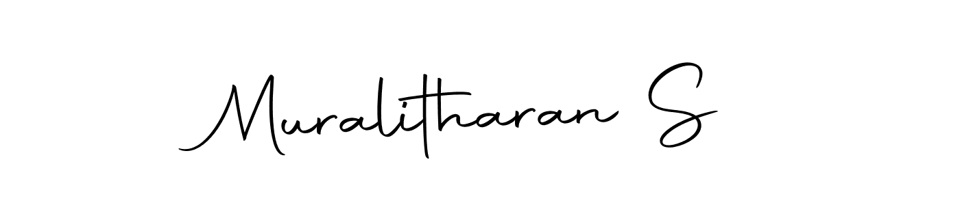 Make a beautiful signature design for name Muralitharan S. Use this online signature maker to create a handwritten signature for free. Muralitharan S signature style 10 images and pictures png