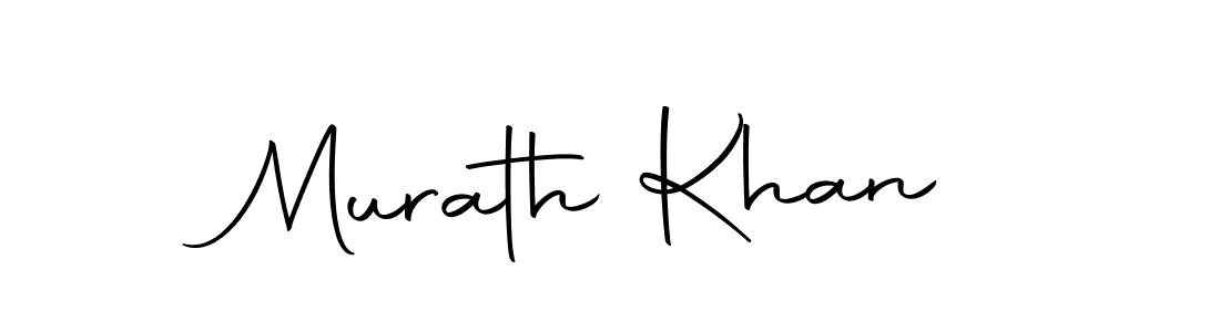 Design your own signature with our free online signature maker. With this signature software, you can create a handwritten (Autography-DOLnW) signature for name Murath Khan. Murath Khan signature style 10 images and pictures png