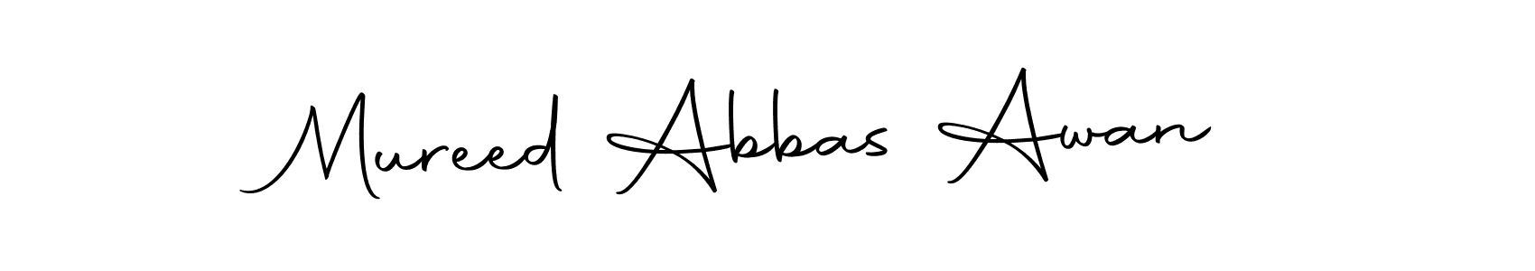 Make a beautiful signature design for name Mureed Abbas Awan. With this signature (Autography-DOLnW) style, you can create a handwritten signature for free. Mureed Abbas Awan signature style 10 images and pictures png