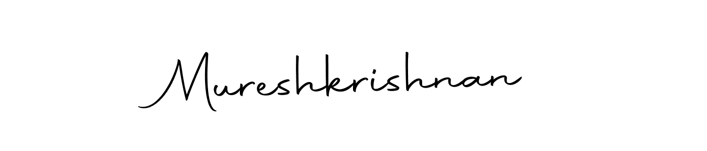 How to make Mureshkrishnan signature? Autography-DOLnW is a professional autograph style. Create handwritten signature for Mureshkrishnan name. Mureshkrishnan signature style 10 images and pictures png